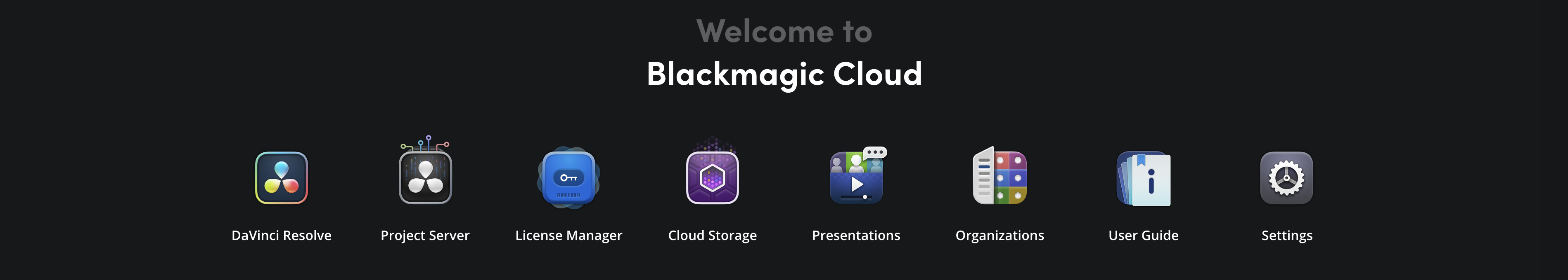 Cloud Storage icon in Home page