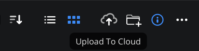 Upload to cloud icon