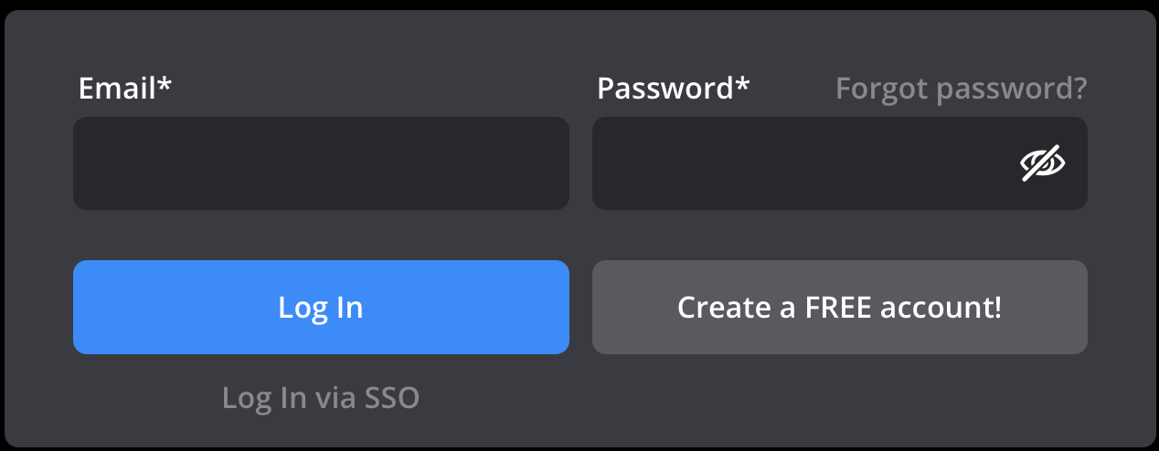 Account login Screen